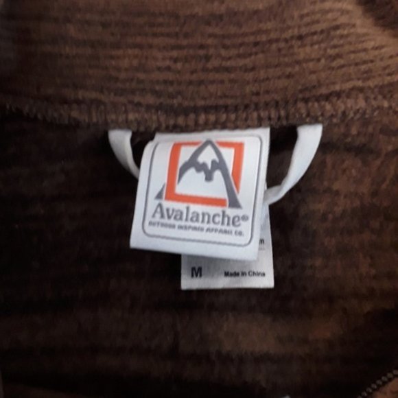 AVALANCHE Brown 1/4 Zip Kamnik Pullover Fleece EUC sz M - Picture 7 of 10